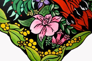 Commission Linocut Colour Working Proof