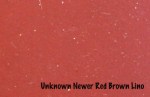 Uknown red brown lino