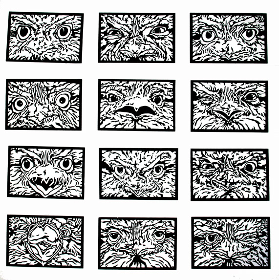 12TawnyExpressionsB&W