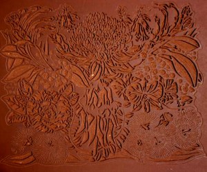 Australian Emblems Lino