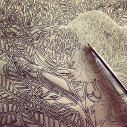 Waratah Tryptich DEsign Transfer 2